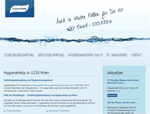 Tablet Screenshot of hygienehelp.at